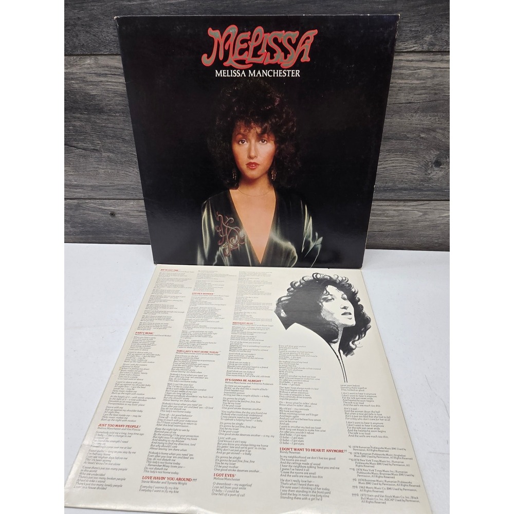 Melissa Manchester Melissa Vinyl LP Album Arista AL 4037 Midnight Blue 1975 Pop